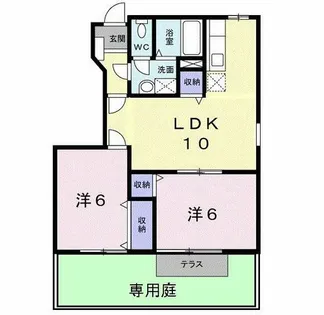 ステッラⅠ・Ⅱ【1階】の間取り