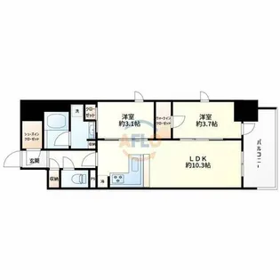 リビオメゾン新大阪【7階】の間取り