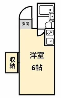 コーポ伊勢【202号室】の間取り
