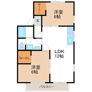 カサベルデ2【2階】の間取り