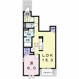 フルールラズリン【1階】の間取り