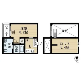 RoRoつゆはし【103号室】の間取り