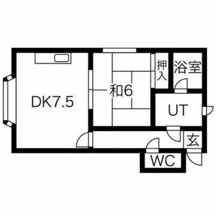 北海道札幌市手稲区前田六条5丁目【アパート】の間取り