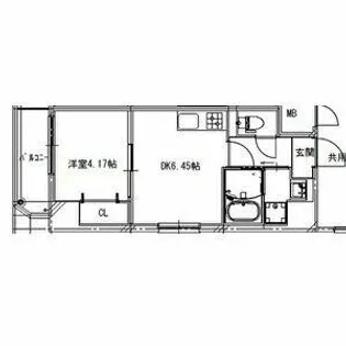 アートレジデンス上町【7階】の間取り