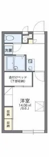 レオパレスパストラルA【1階】の間取り