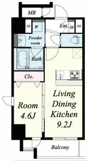 ハーヴェスト京町堀【10階】の間取り