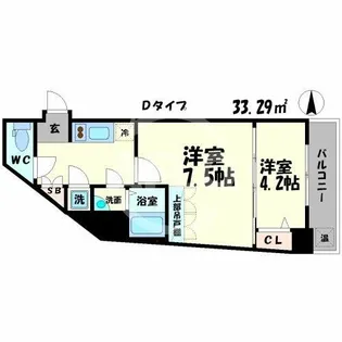 2Kの間取り画像