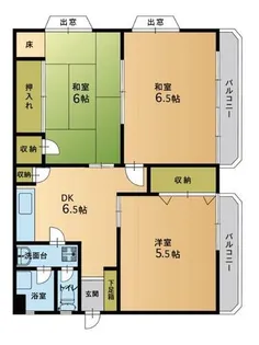 福岡県福岡市城南区長尾1丁目【マンション】の間取り