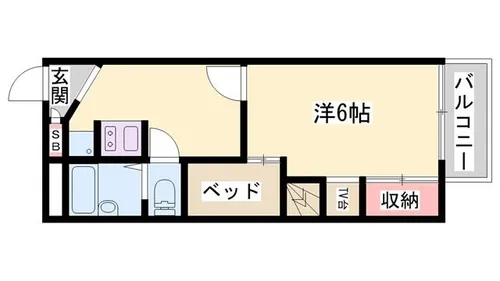 ドミール中島N【1階】の間取り
