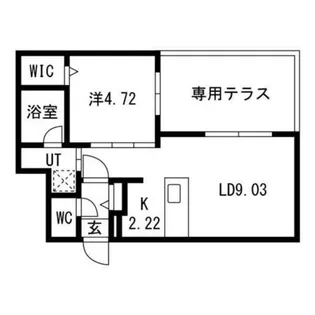 BASE N33【301号室】の間取り