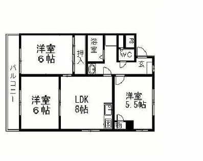 ドミールあかり【403号室】の間取り