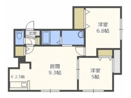 GroveAvenue弐番館【2階】の間取り