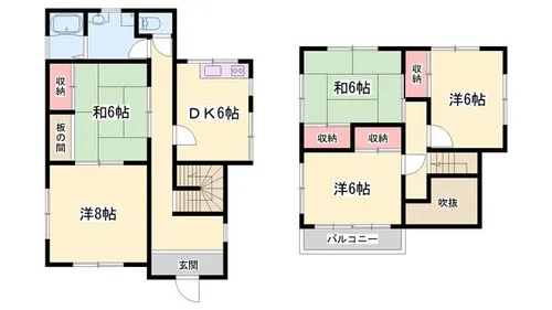 兵庫県姫路市辻井7丁目【一戸建】の間取り