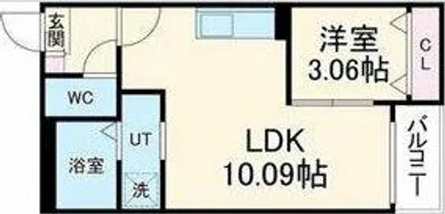 Jack funairiⅡ【2階】の間取り