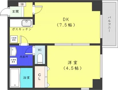 ALLURE MARUYAMA【6階】の間取り