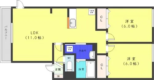 アーク円山公園【3階】の間取り
