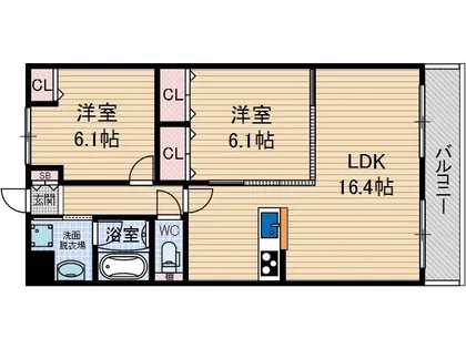 大阪府茨木市彩都やまぶき4丁目【マンション】の間取り