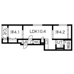 スズコート元町【3階】の間取り