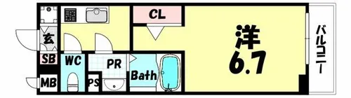 アドバンス神戸マーレ【2階】の間取り
