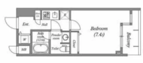 アーデン西天満【7階】の間取り