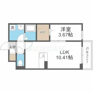 エスグランデ中崎町【303号室】の間取り