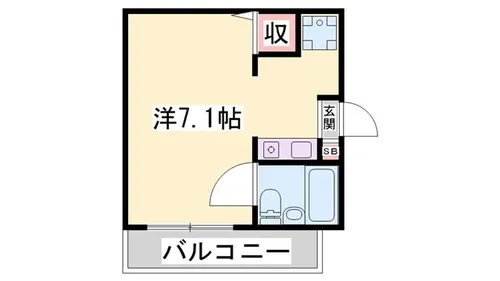 エレーヴ新在家【202号室】の間取り