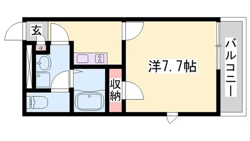 FORTUNA片田町【204号室】の間取り