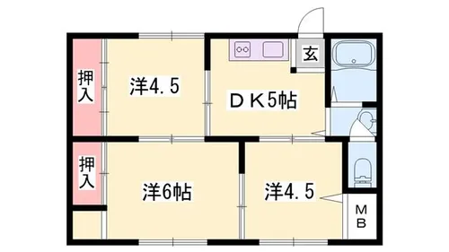 クィーンヒルズ【301号室】の間取り