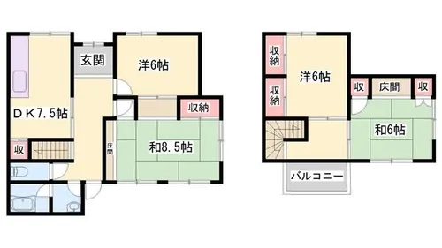 兵庫県姫路市野里月丘町【一戸建】の間取り