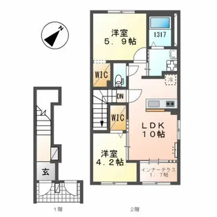 サクラテラス【2階】の間取り