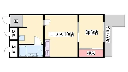 メゾン中村【702号室】の間取り