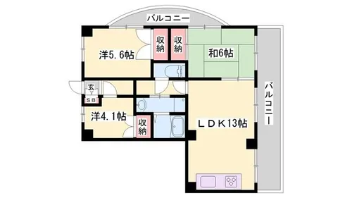 珈琲館ビル【4階】の間取り