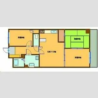 浄心ステーションビル南館【6階】の間取り