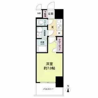 ライジングメゾン新大阪サウス【9階】の間取り