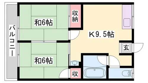 アークヒルズ【106号室】の間取り