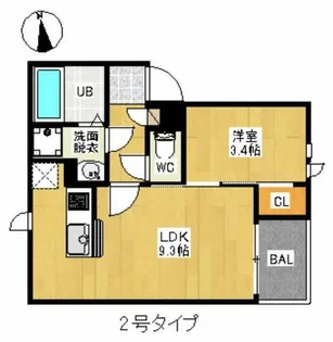 REGALEST FEMA【3階】の間取り