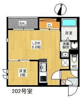 REGALEST 大橋 Me-ry Ⅱ【2階】の間取り