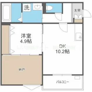 ボヌール緑地公園【2階】の間取り