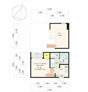 ハーモニーテラス大橋【2階】の間取り