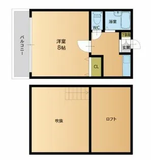 ラルジュ・ボン【1階】の間取り