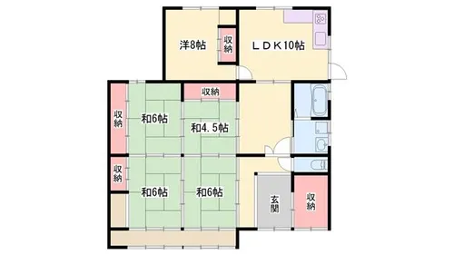 兵庫県神崎郡福崎町大貫【一戸建】の間取り