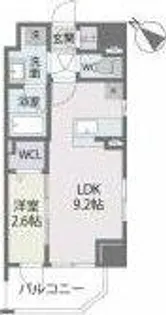 BlancCiel六本松【7階】の間取り