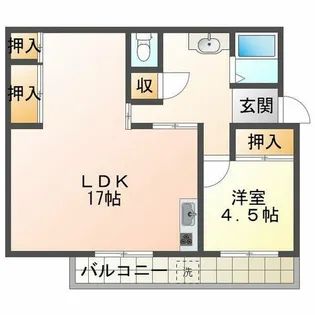 明舞第二団地5号棟【5階】の間取り
