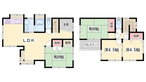 兵庫県姫路市御立西6丁目【一戸建】の間取り