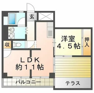 リバティ千代ヶ丘【2階】の間取り