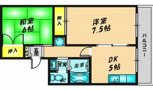 ハイツペガサス【103号室】の間取り
