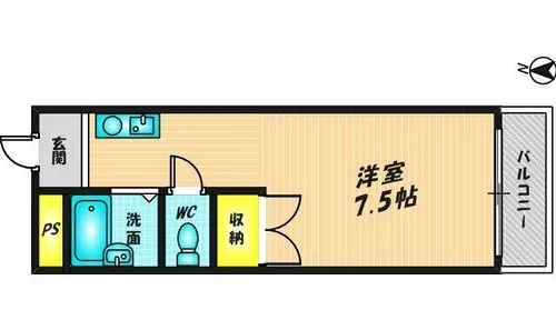 幸楽ハイツ【210号室】の間取り