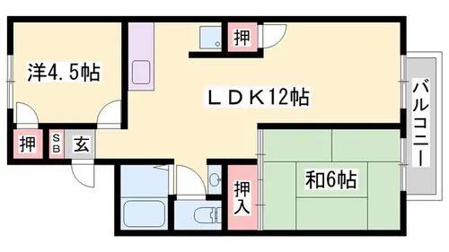 センチュリー7B【201号室】の間取り