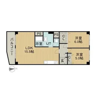 ハイム桜ケ丘【4階】の間取り