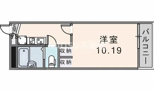 レオパレスアルモニI【202号室】の間取り